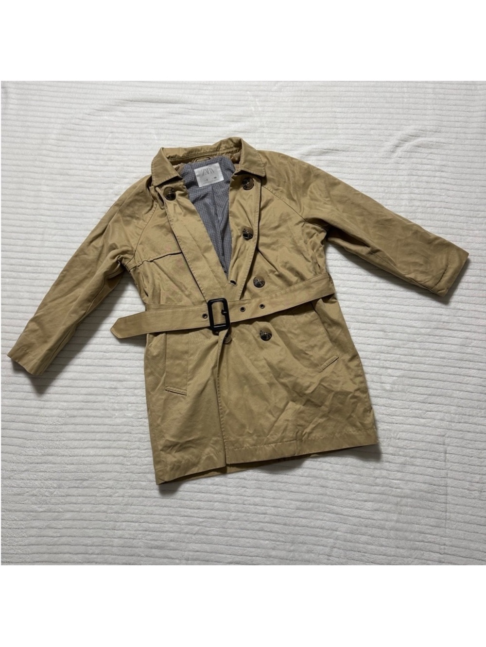 Zara Tan Trench Coat with Belt